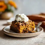 Pumpkin Dump Cake 2: Spiced Custard and Pecan Crust