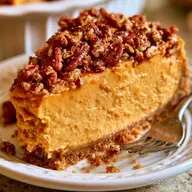 Pumpkin Pecan Cheesecake for 12 Slices