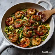 180 Quick Low Carb Dinners Ready: 15-Minute Skillet Shrimp
