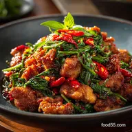 Quick Thai Basil Chicken Recipe My GoTo Spicy Pad Krapow Gai