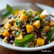 Southwestern Black Bean Quinoa Mango Medley 40Min Fresh Salad