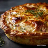 Roast chicken ham and leek pie: The Ultimate Creamy Comfort Recipe