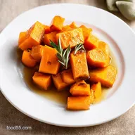 Easy Roasted Butternut Squash with Rosemary MapleHoney Glaze