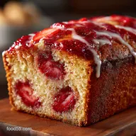 Roasted Strawberry Banana Bread Jammy Swirl Quick Loaf My GoTo