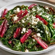 Roasted Swiss Chard with Feta: 4 Servings