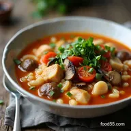 Rustic Chicken Shiitake and Wild Rice My GoTo Umami Soup