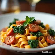 Easy Pasta with Italian Chicken Sausage and Escarole Rustic Weeknight Dish