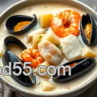 Deliciously Savoring Creamy Seafood Chowder in 45 Mins: A Coastal Comfort Food