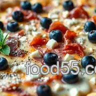 The Ultimate Savory Blueberry Pizza with Prosciutto and Gorgonzola