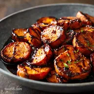 Savory Roasted Sweet Potatoes: Crispy Edges Smoky Balsamic Glaze