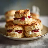 Scottish Empire Biscuits Recipe for 12 Servings