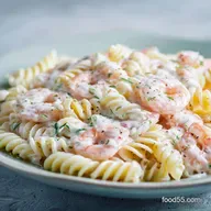 Lighter Shrimp Louis Pasta Salad: Zingy and Fresh