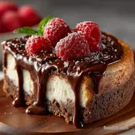 Skinny Chocolate Raspberry Cheesecake My Lighter Tangy Chocolate Swirl