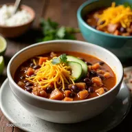 Easy Slow Cooker Chicken and Black Bean Soup Recipe