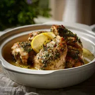 Slow Cooker Chicken Thighs with Lemon: Velvety Garlic Butter Sauce