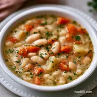 Slow Cooker White Bean Soup: Velvety