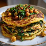 Vegetarian Breakfast Ideas: Smoked Paprika Chickpea Pancakes