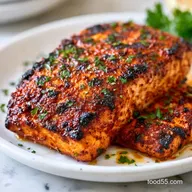 Smoked Paprika Grilled Salmon for 4
