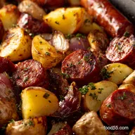 Smoked Sausage Potatoes Easy OnePan Dinner