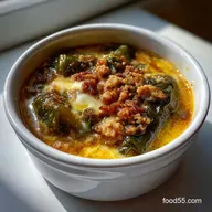 Chile Relleno Soup: Smoky Poblano Jack Cheese