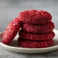 Sparkly Red Velvet Cookies with 24 Servings and Cocoa Powder
