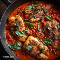 PanSeared Tilapia in Tomato Basil Sauce Ready in 25 Minutes