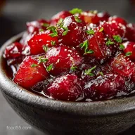 Cranberry Pear Sauce Glossy Spiced Miles Better Than the Tin