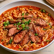 Spicy Beef Ramen in 14 Minutes