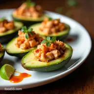 Spicy Crab Stuffed Avocado My SrirachaLime Avocado Boats