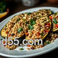 Stuffed White Eggplant with Quinoa: A Flavorful Mediterranean Delight