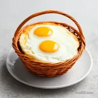 Sunny-Side Up Eggs in a Basket: A Breakfast Classic!