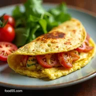 Sunny Wrap Omelet Breakfast Omelet Tortilla trend sans LowCarb