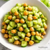 My Sunshine Healthy Chickpea Salad with Cucumbers Recipe