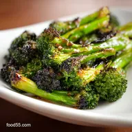 Sweet Chili Roasted Broccoli: Charred and Glossy