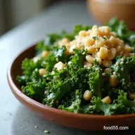 The Best Massaged Raw Kale Salad with LemonTahini Brightness