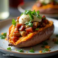 Ultimate Loaded Vegetarian Baked Sweet Potato Recipe