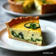 Three Cheese Zucchini Quiche My GoTo Golden Summer Custard