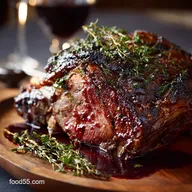 Thymeroasted rib of beef with red wine gravy: Ultimate Christmas Roast