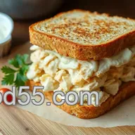 Easy 10-Minute Toast Creamy Chicken Sandwich for Cozy Lunches