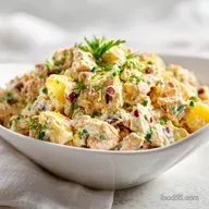 Tuna In A Salad Recipe for 4 Servings: Creamy and Crisp
