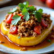 Easy Turkey Picadillo Stuffed Sweet Plantains Sweet Savory