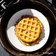 Lets make Veggie Latkes in Waffle Iron So Crispy