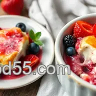 Easy & Delicious Warm Berry Farmer Cheese Delight in 25 Min: A Family Favorite