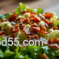 Warm Wilted Lettuce Salad with Bacon and Garlic: A Simple Garden Delight