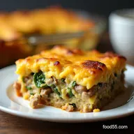 Easy Sausage Cheese and Veggie Breakfast Casserole Weekend Winner