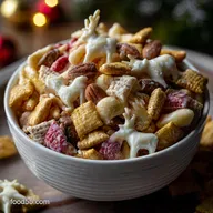 White Chocolate Reindeer Chow Recipe Easy Christma: Ultimate Christmas Snack Mix