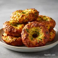 Zucchini Bagels with Almond Flour