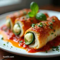 Easy Chicken Rollatini Stuffed with Zucchini Mozzarella