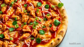 Bake BBQ Chicken Pizza with Sweet Flavor recipe card