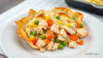 Bake Chicken Pastry - Flaky & Delicious